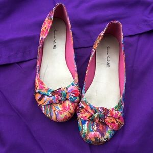 Beautiful floral flats